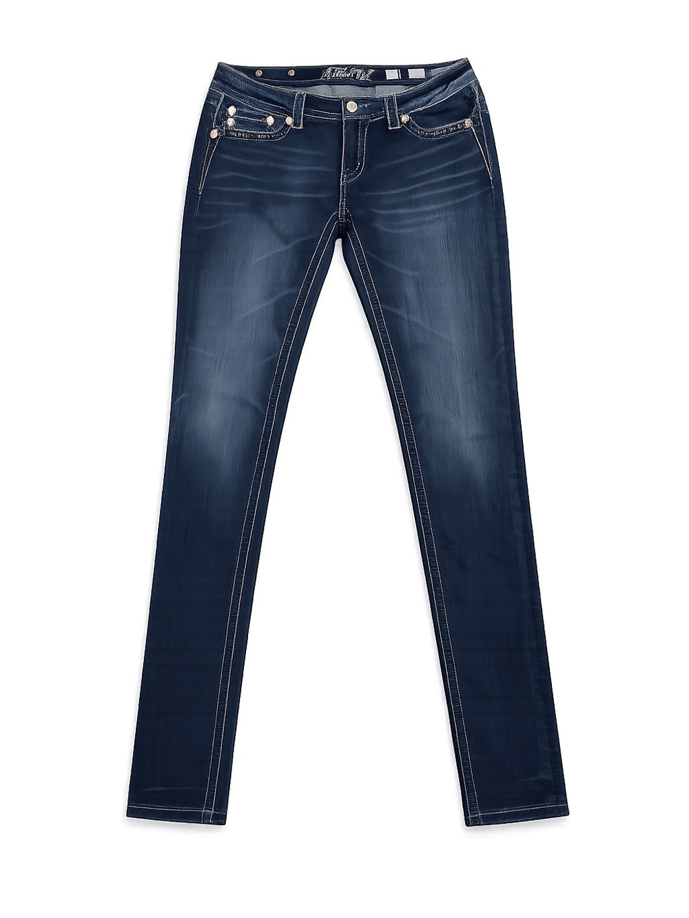Miss Me Skinny Jeans Womens 32 Dark Wash Signature Y2K nostalgia